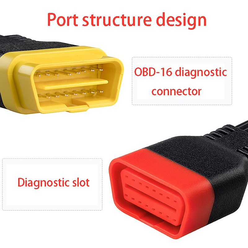 Kabel Extension Konektor OBD OBD2 16Pin Male Ke Female 36cm Untuk Launch X431 V / Easydiag 3.0 / Mdiag / Golo Main