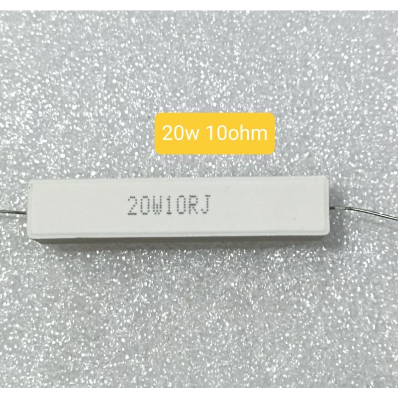 RESISTOR KAPUR 20W 10 OHM RESISTOR TAHANAN 20WATT 10 OHM