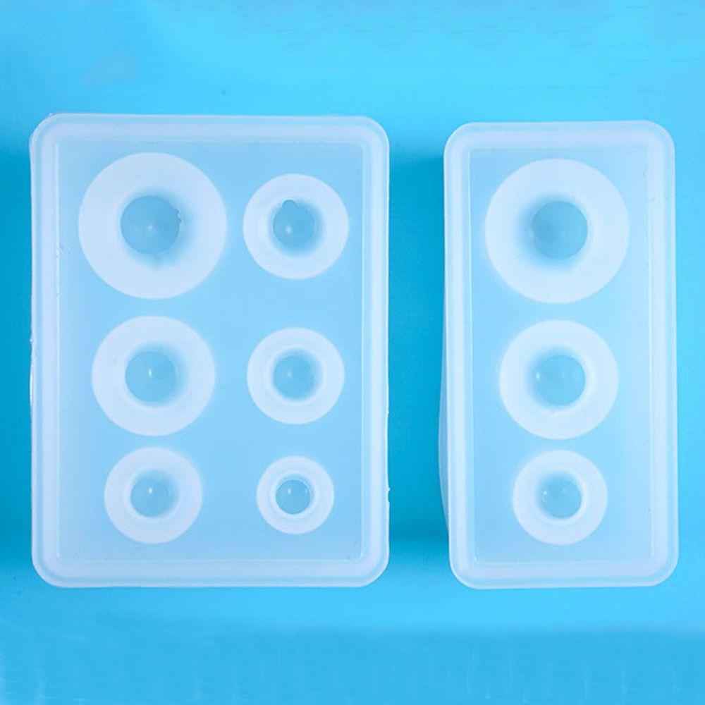 Solighter Cetakan Silikon Handmade Resin Casting Transparan Bentuk Bola