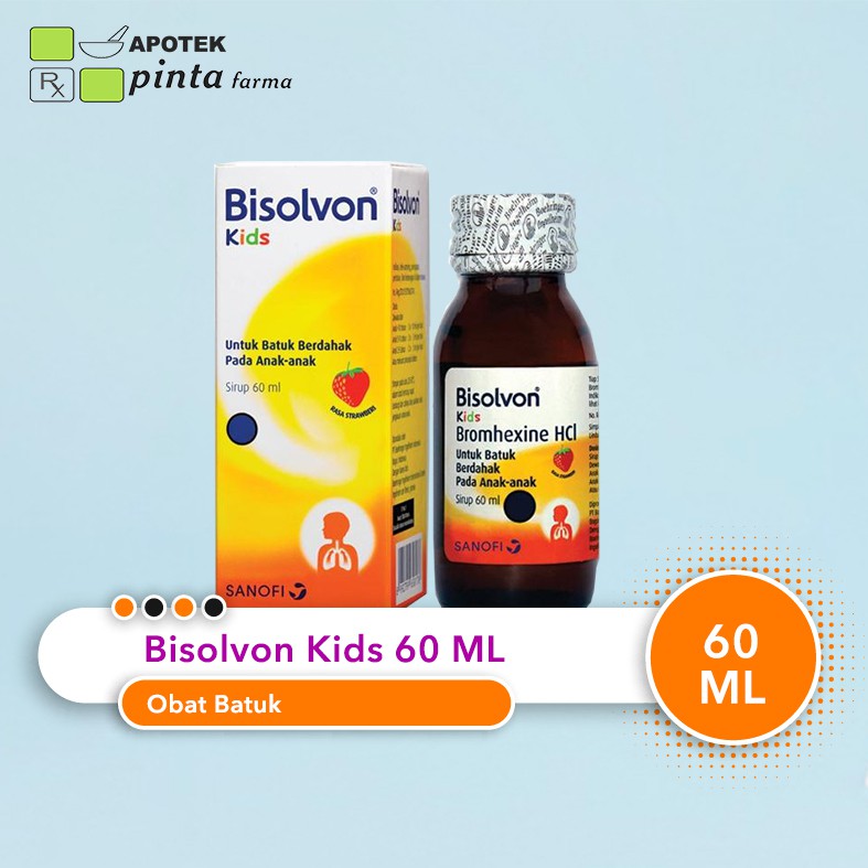 Jual Bisolvon Kids Sirup 60ml Rasa Strawberry Obat Batuk Dahak Pada Anak Indonesia Shopee Indonesia