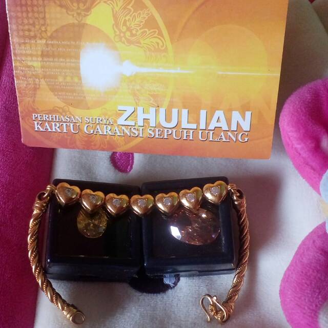 Gelang mas zhulian love