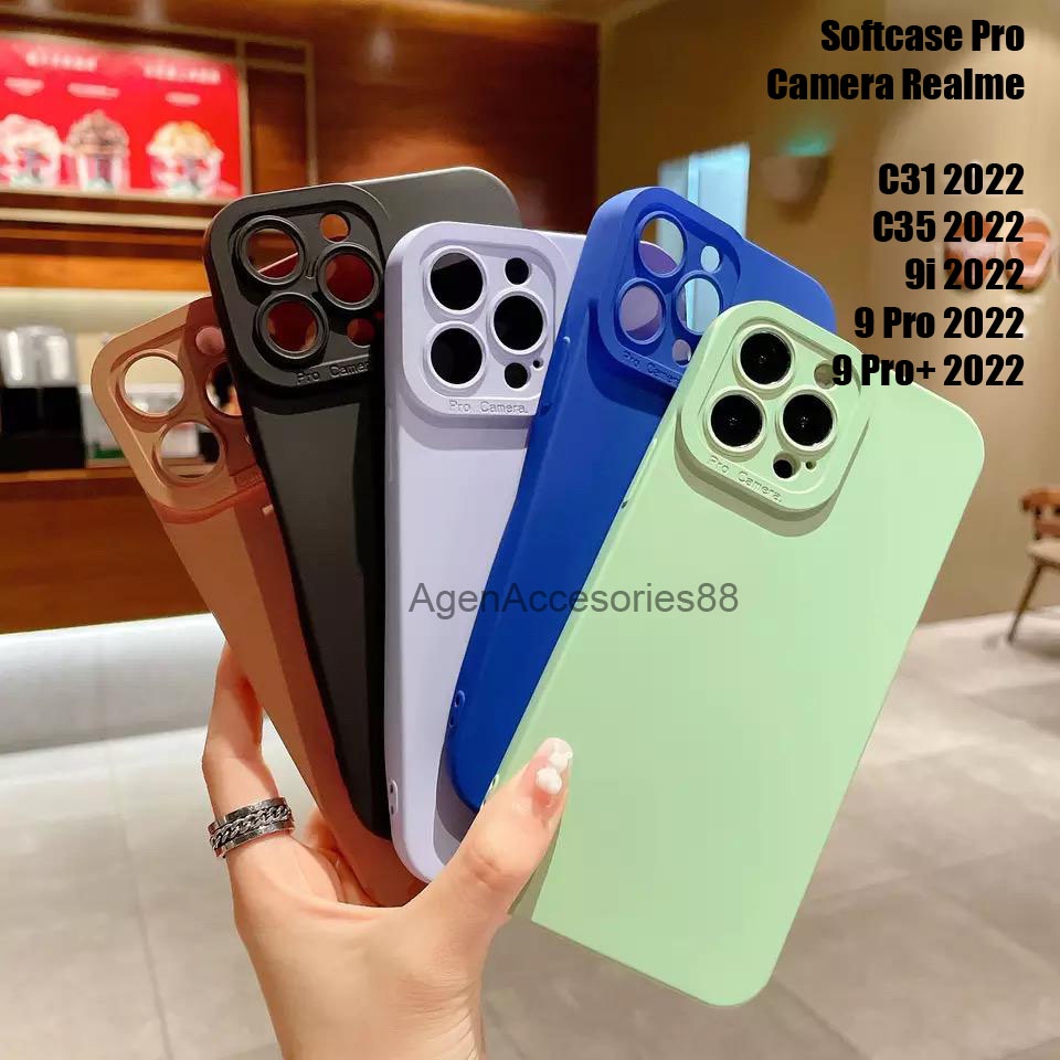Softcase Pro Camera Realme/ Pelindung Kamera HP Realme Series C31 2022/ C35 2022/ 9i 2022/ 9 Pro 202