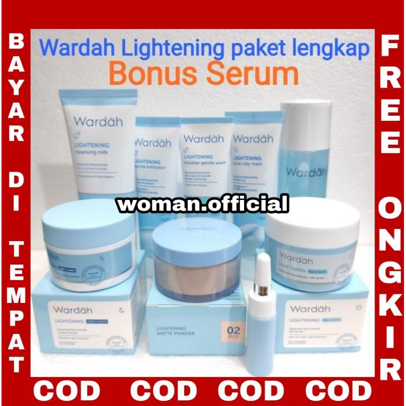 Paket Wardah Lightening series + Serum Wardah Skin Care Paket Lengkap Seserahan Hanttaran Nikah