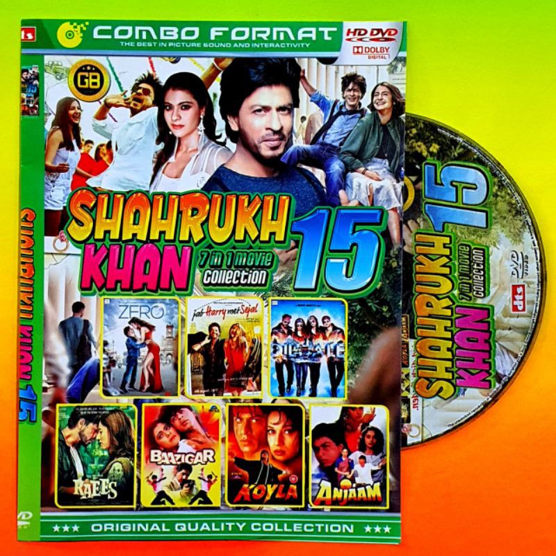 KASET KOLEKSI 8 JUDUL FILM SHAH RUKH KHAN-FILM INDIA TERLARIS-FILM BOLLYWOOD INDIA TERBAIK