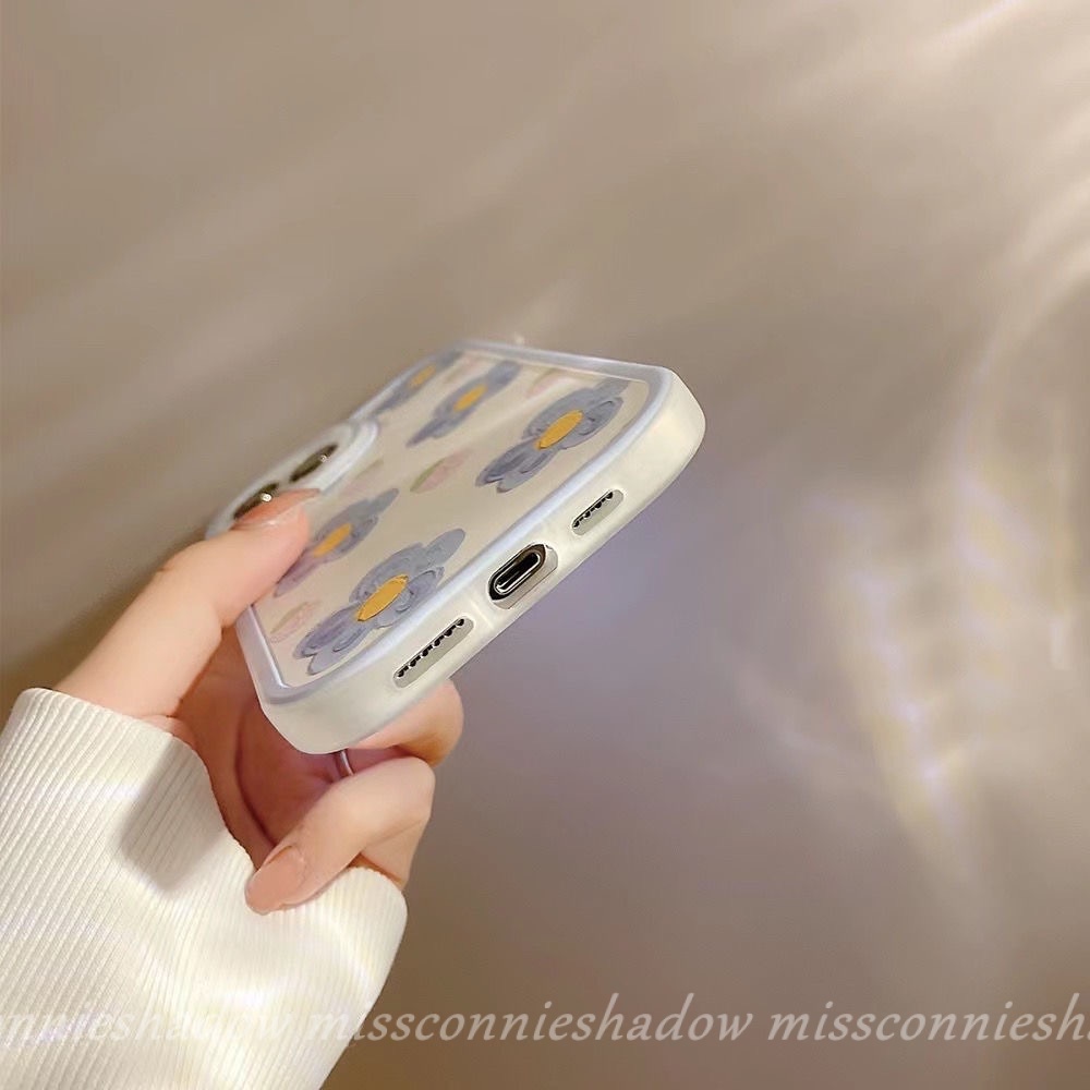 Xiaomi Redmi 10 9 9A 10C 9C NFC Mi POCO X3 NFC POCO M3 Redmi Note 10 11 11s 9 Note 8 11Pro 9s 9 10 Pro Max Plus Fresh Summer Flower Lens Oval Pattern Shockproof Soft Tpu Back Case