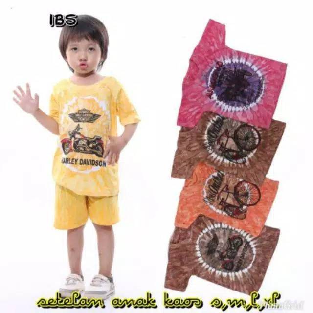 BAJU ANAK SETELAN PENDEK MOTIF GAMBAR LUCU KARTUN MURAH BAJU ANAK MURAH PAKAIAN ANAK COWOK JERSEY