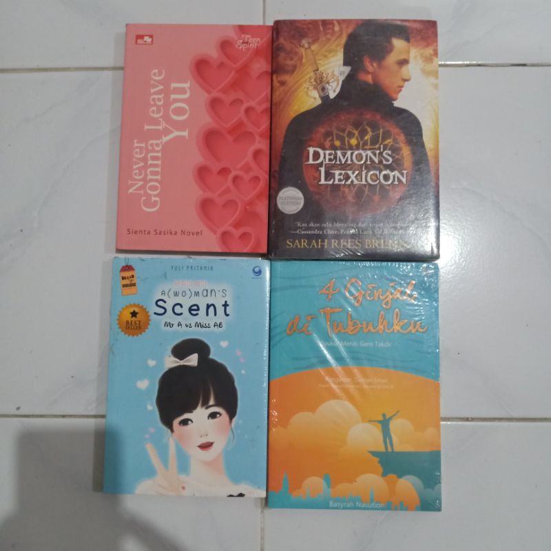 ( PROMO ) Obral paket murah ( isi 4 buku ) Novel remaja // fiksi // non fiksi // best seller // fantasi // romance // original // baru // new old stock-Paket 6