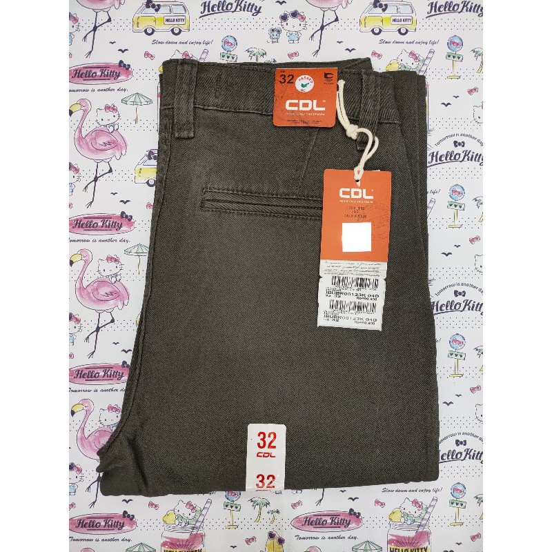 Celana panjang katun bahan melar CDL CARDINAL original