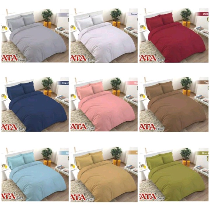 sprei polos ukuran 120x200 140x200 160x200 180x200 single/quenn/king bahan katun poli micro