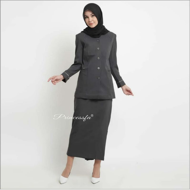 Blazer baju kerja kantor abu seragam guru seragam pns seragam kantor seragam koperasi