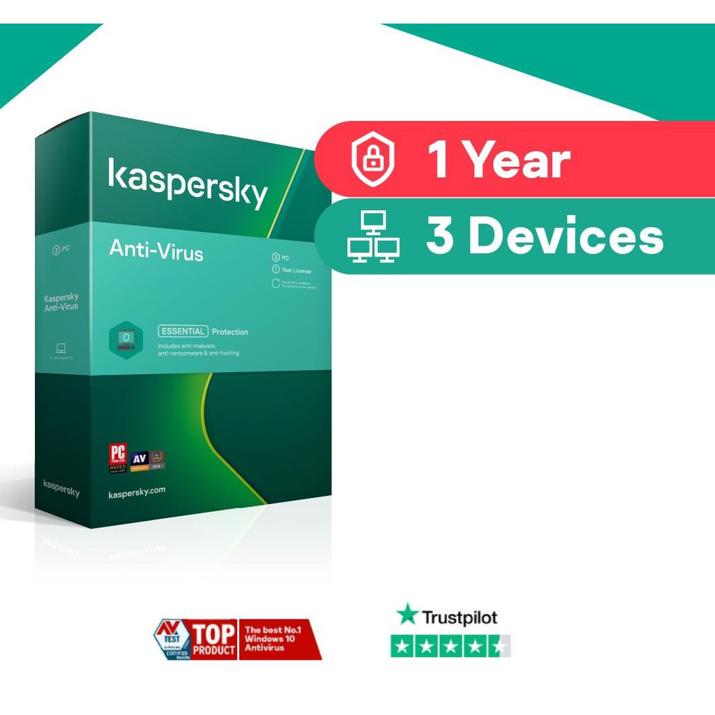 KASPERSKY ANTIVIRUS 3USER ORIGINAL