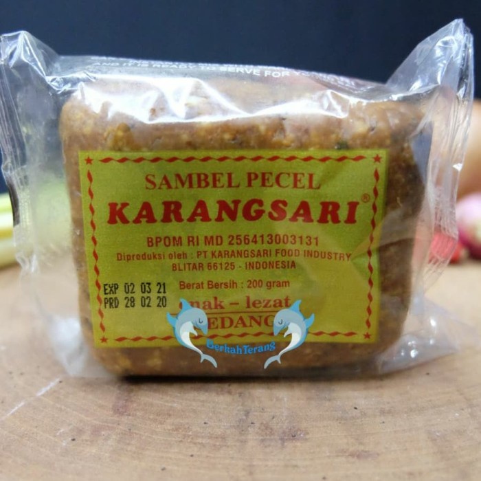 

SAUS-DRESSING- BUMBU PECEL / SAMBAL PECEL KARANG SARI 200GR -SAUS-DRESSING.