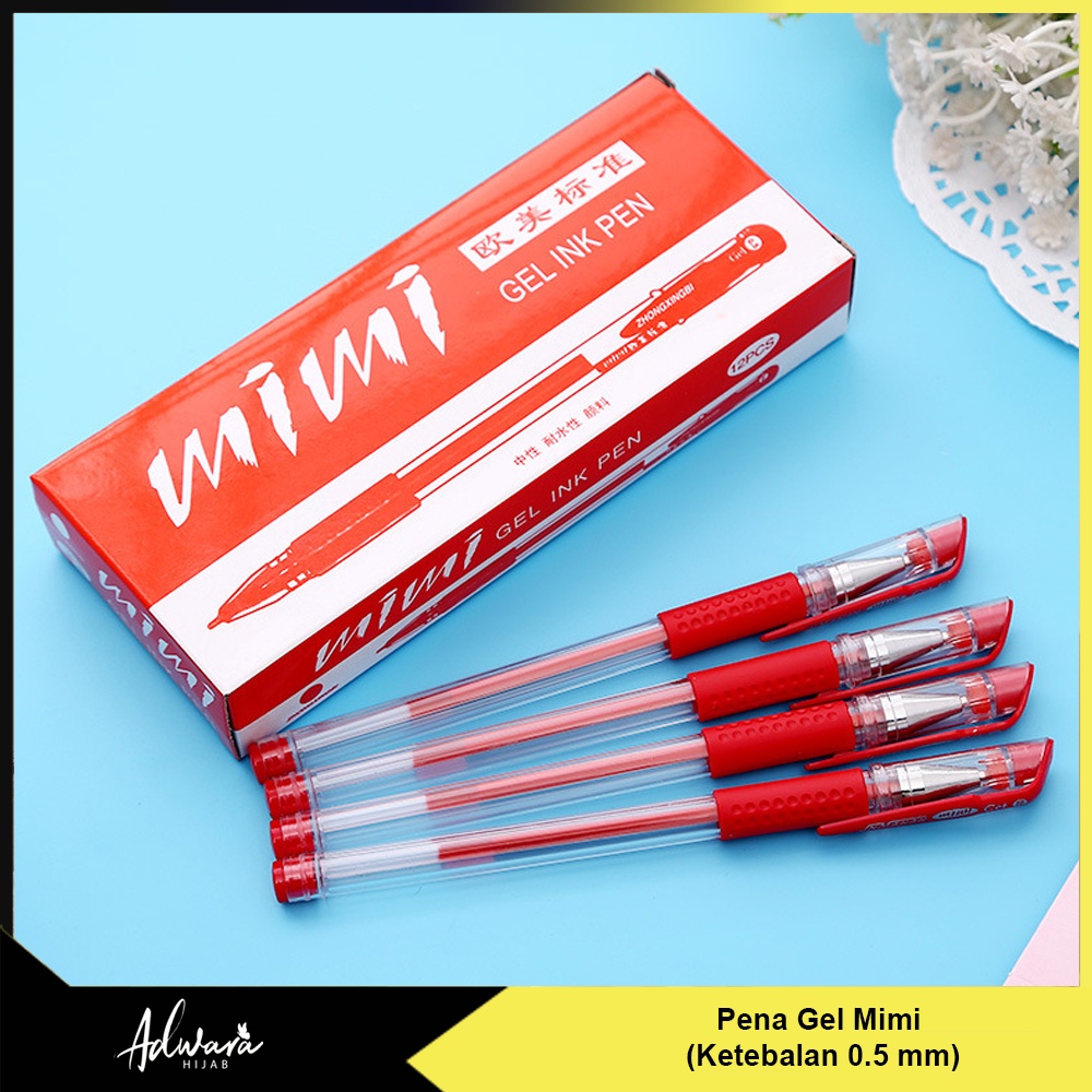 Pulpen Gel Mimi 0.5 mm / Pena Gel Import Murah (Tersedia Refill)