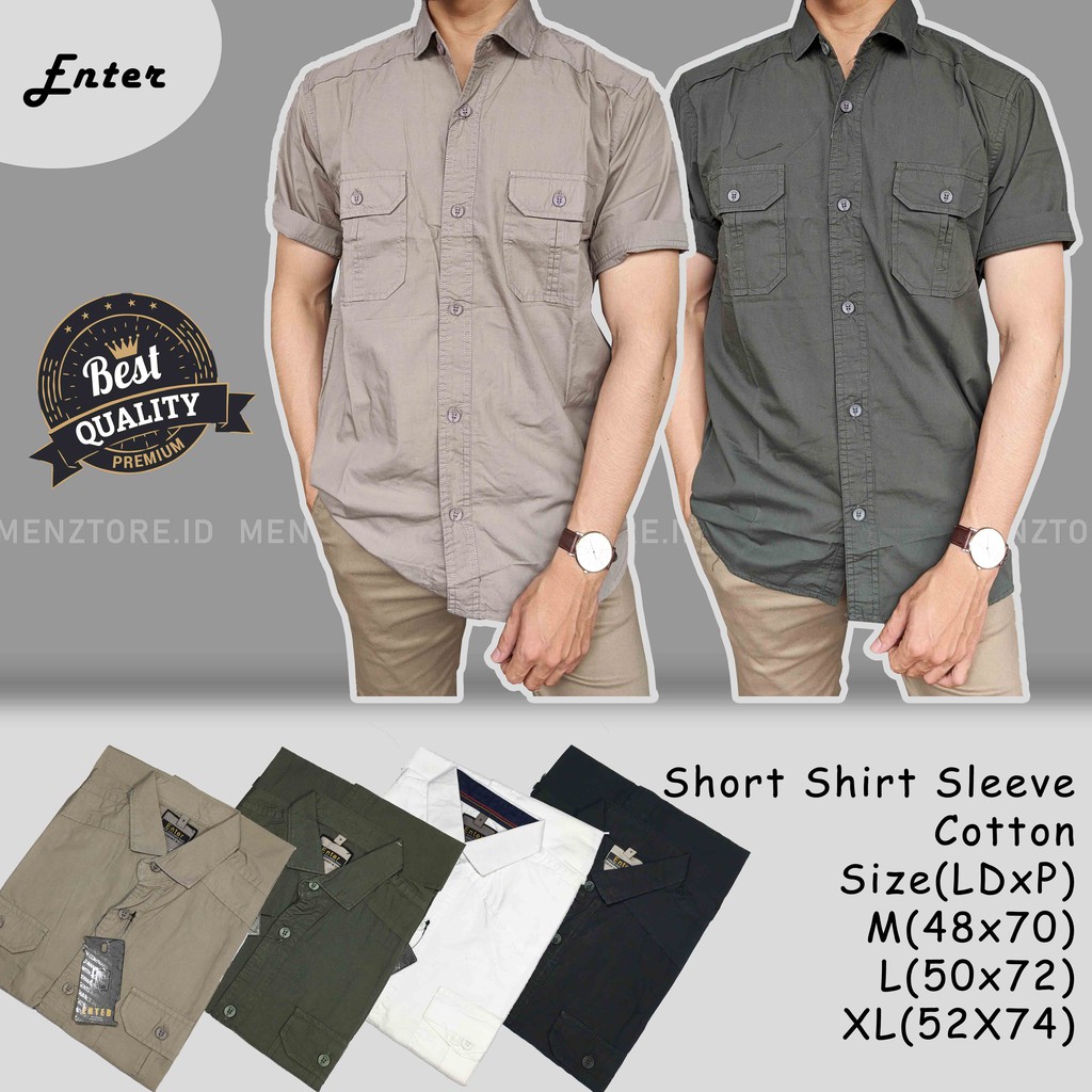 VOLCOM KEMEJA POLOS PRIA / BAJU KEMEJA PRIA