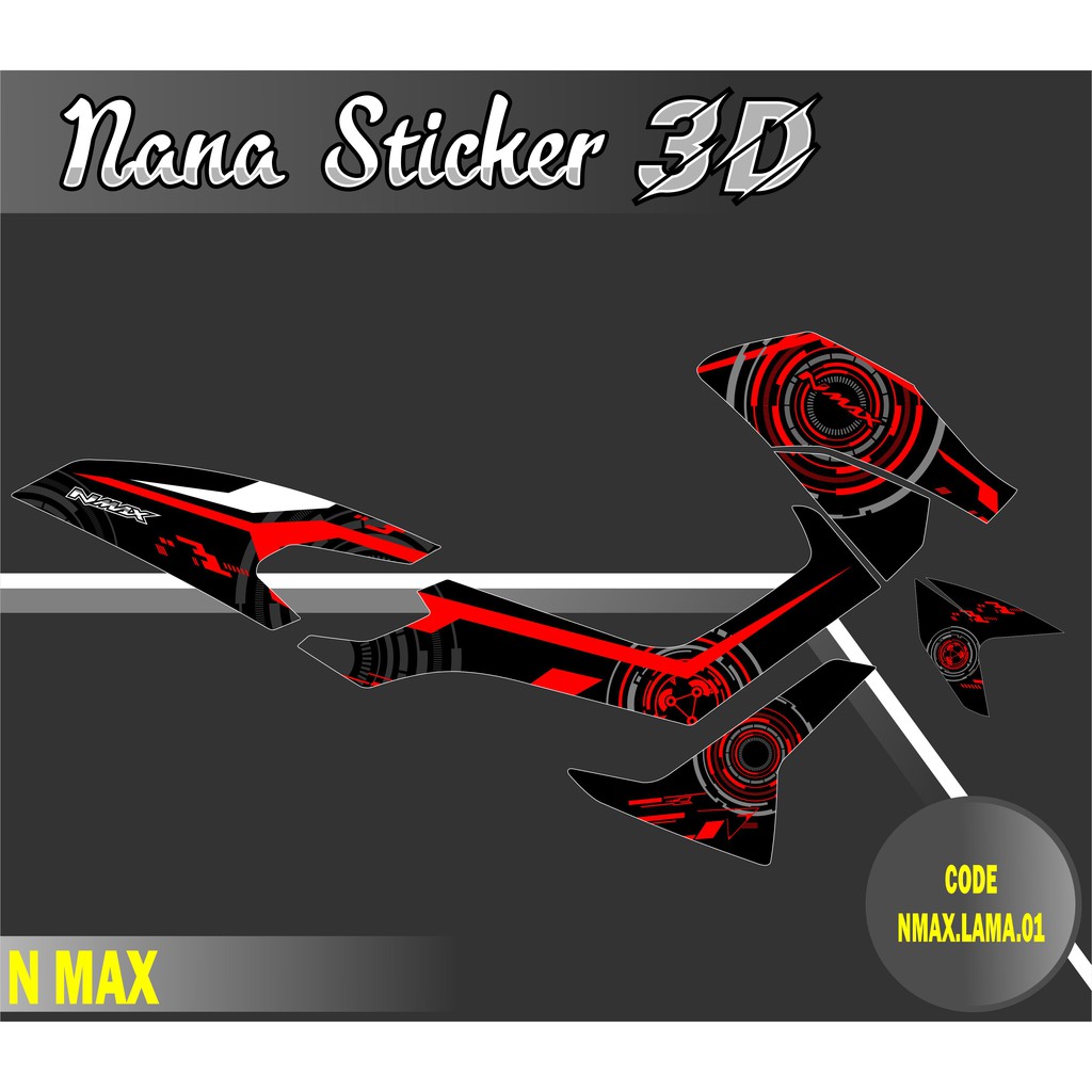 STRIPING NMAX LAMA 2019 VARIASI STICKER NMAX STICKER LIS LIST NMAX 2019 VARIASI 01