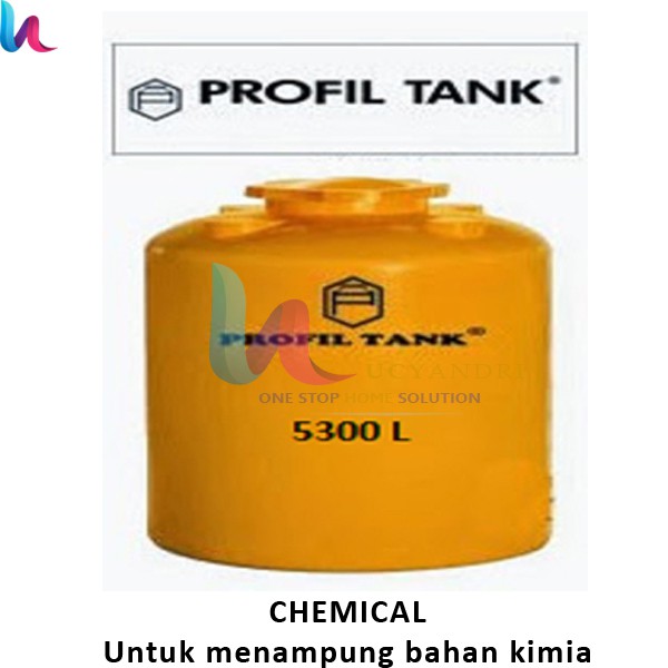 Tangki Air Plastik Profil Tank TDA 5300 Liter Kimia Chemical Toren