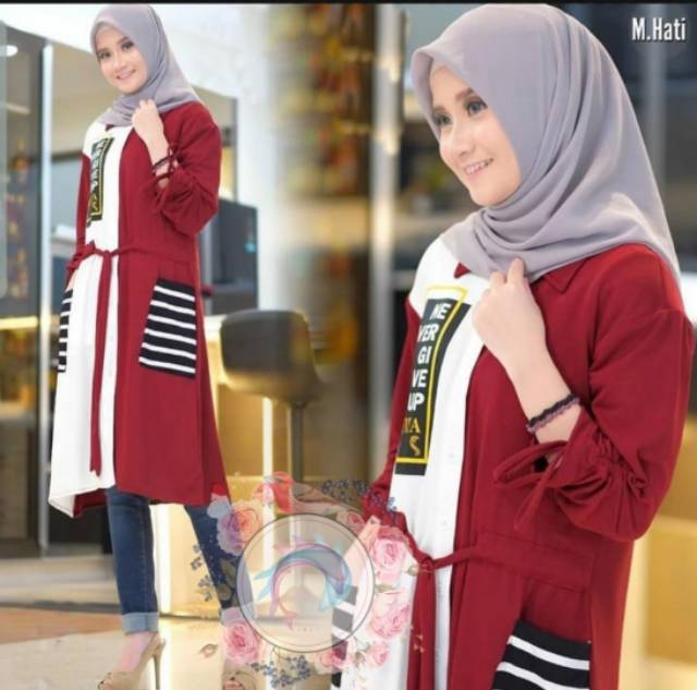 Tunik zidda 4 warna