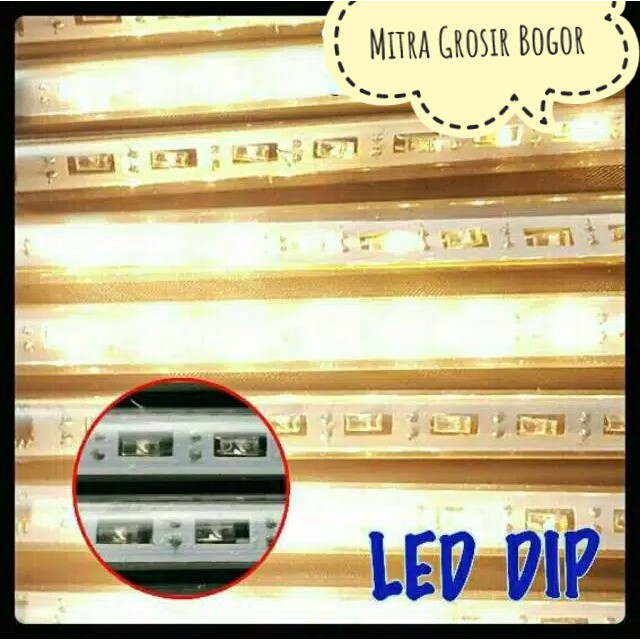 Meteor LED Warm White LED DIP (8 Batang) Panjang 50 cm