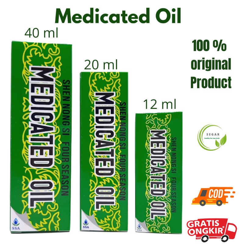 MEDICATED OIL 12 ml 20 ml 40 ml Original  Si Ji Yu Four Seson