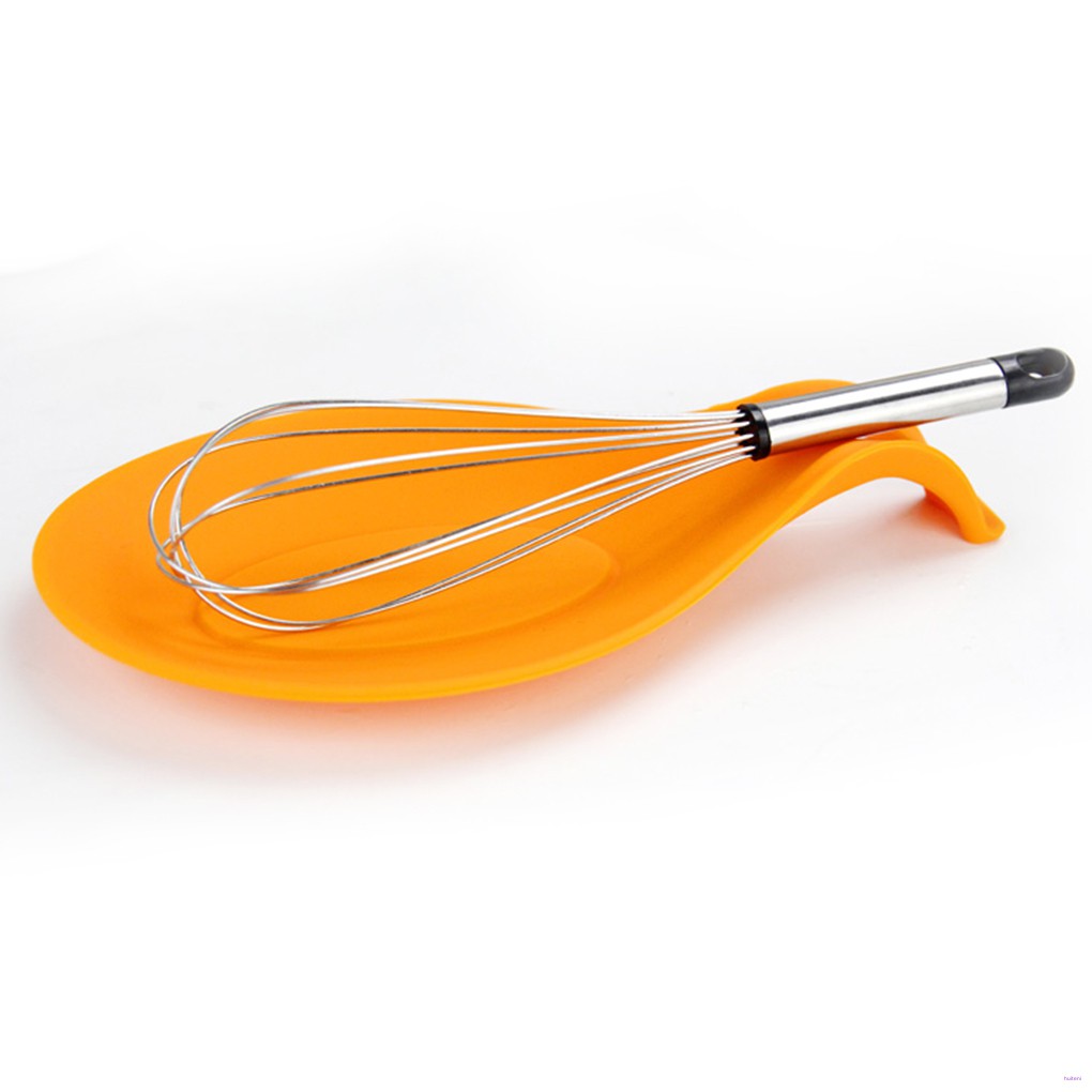 [READY STOCK] Multipurpose Silicone Spoon Rest Pad Food Grade Silica Gel Spoon Put Mat Device