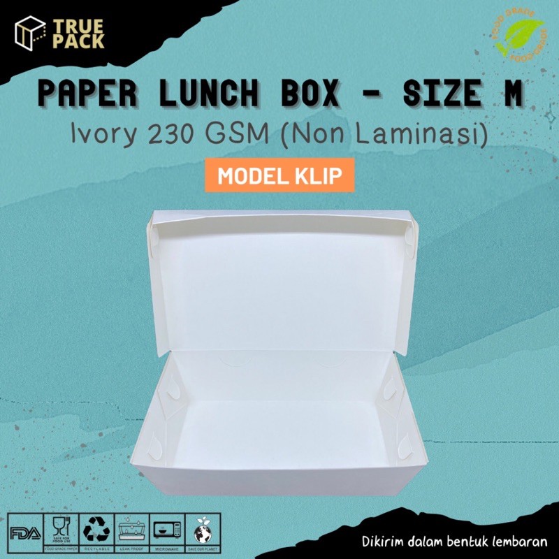 

PAPER LUNCH BOX FOOD GRADE IVORY UKURAN M TERMURAH KUALITAS TEBAL KEMASAN MAKANAN AMAN BERKUALITAS