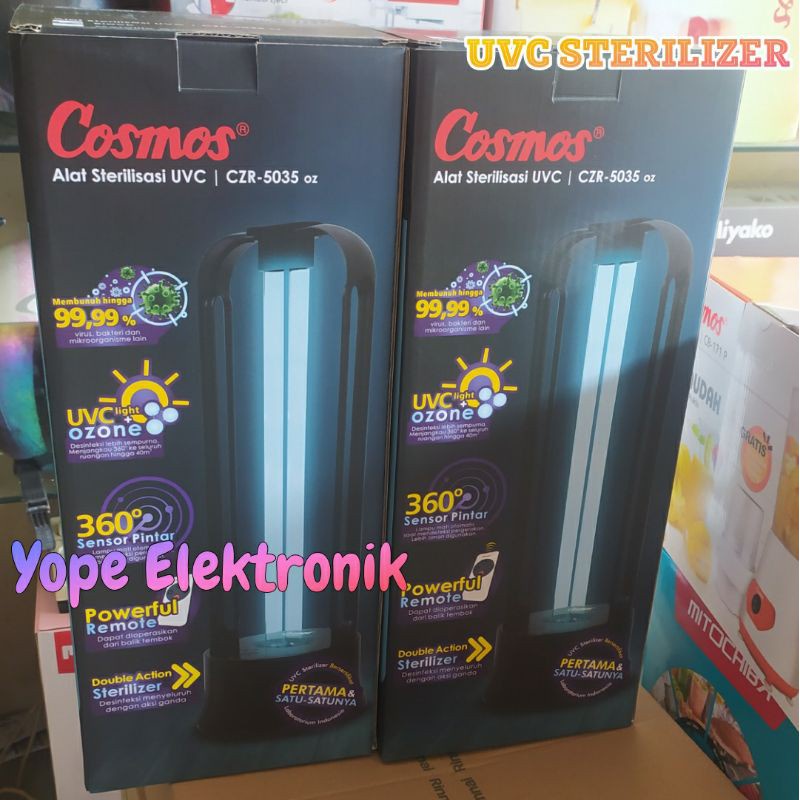 Cosmos Sterilizer UVC Light [BERSERTIFIKAT LABORATORIUM]CZR 5035 OZ