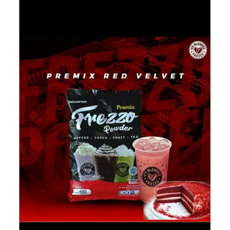 

bubuk minuman red velvet frezzo powder premix 1kg premium