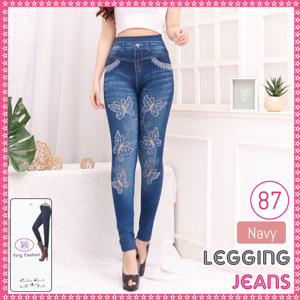 Celana Legging Jeans # 87 / legging jeans wanita /legging import