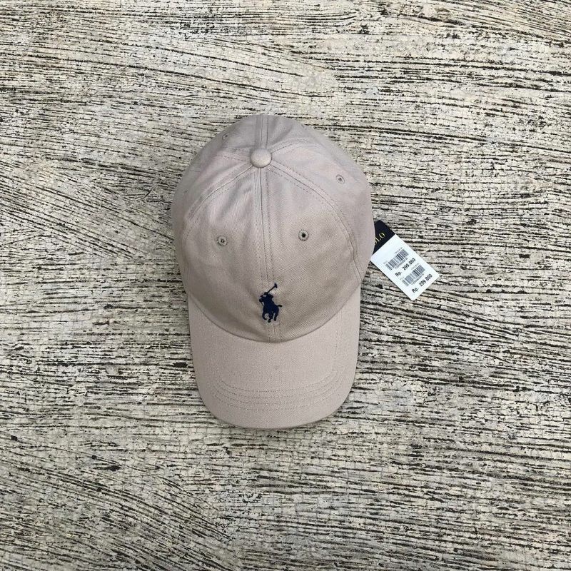 Topi P0l0 Cream strap kulit