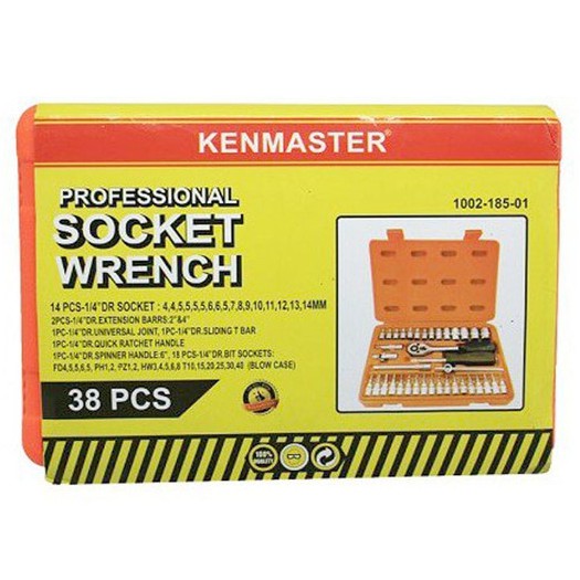 Kunci Scok 38pcs - Kenmaster Kunci Sok/Sock Kunci Shock Socket Wrench Set