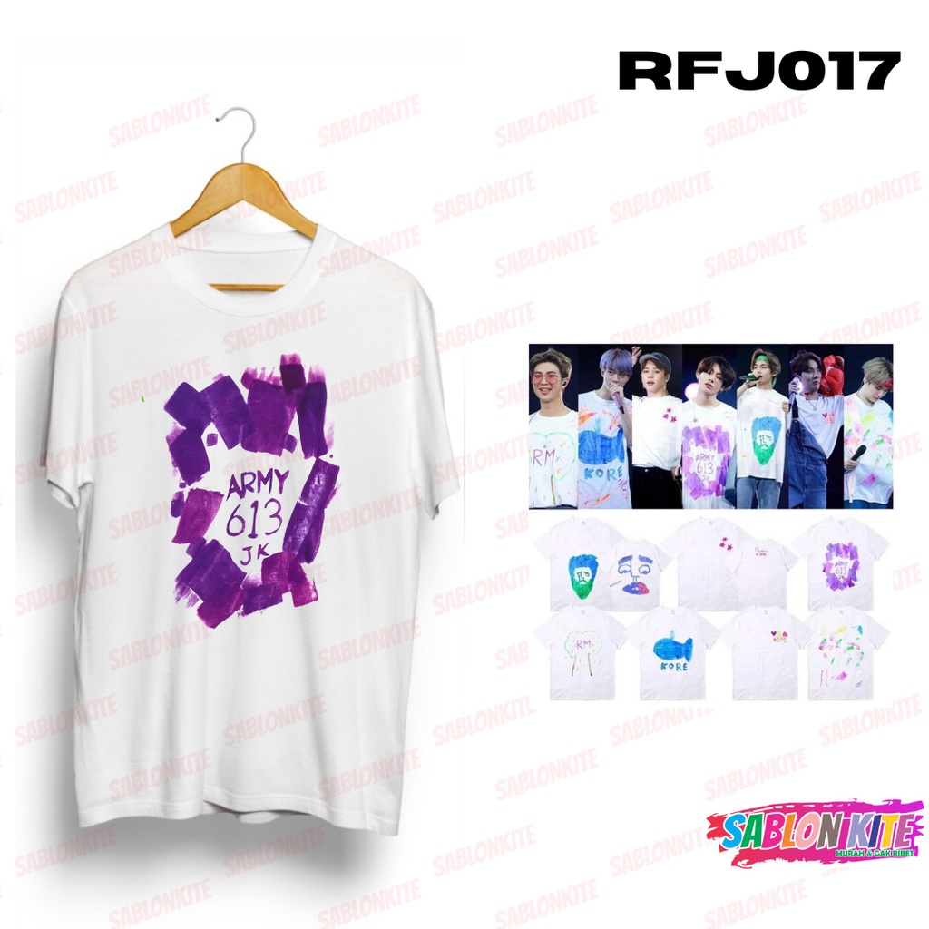 MURAH!!! KAOS KPOP JUNGKOOK ARMY 613 JK RFJ017 COMBED 30S