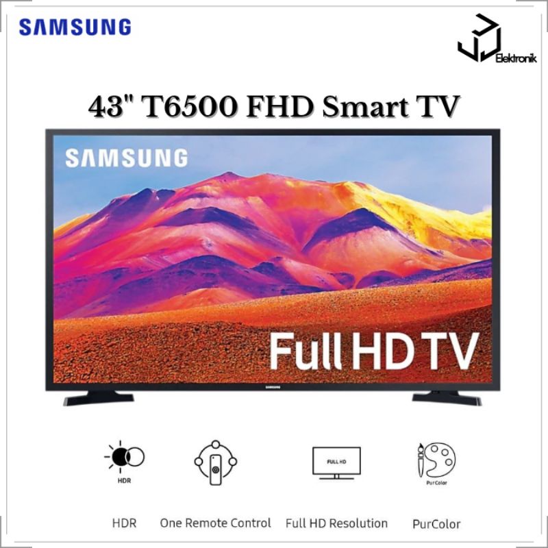 SAMSUNG LED TV 43T6500 - SMART TV LED 43 INCH HDR FULL HD UA43T6500 Samsung Smart TV 43 Inch Full HD