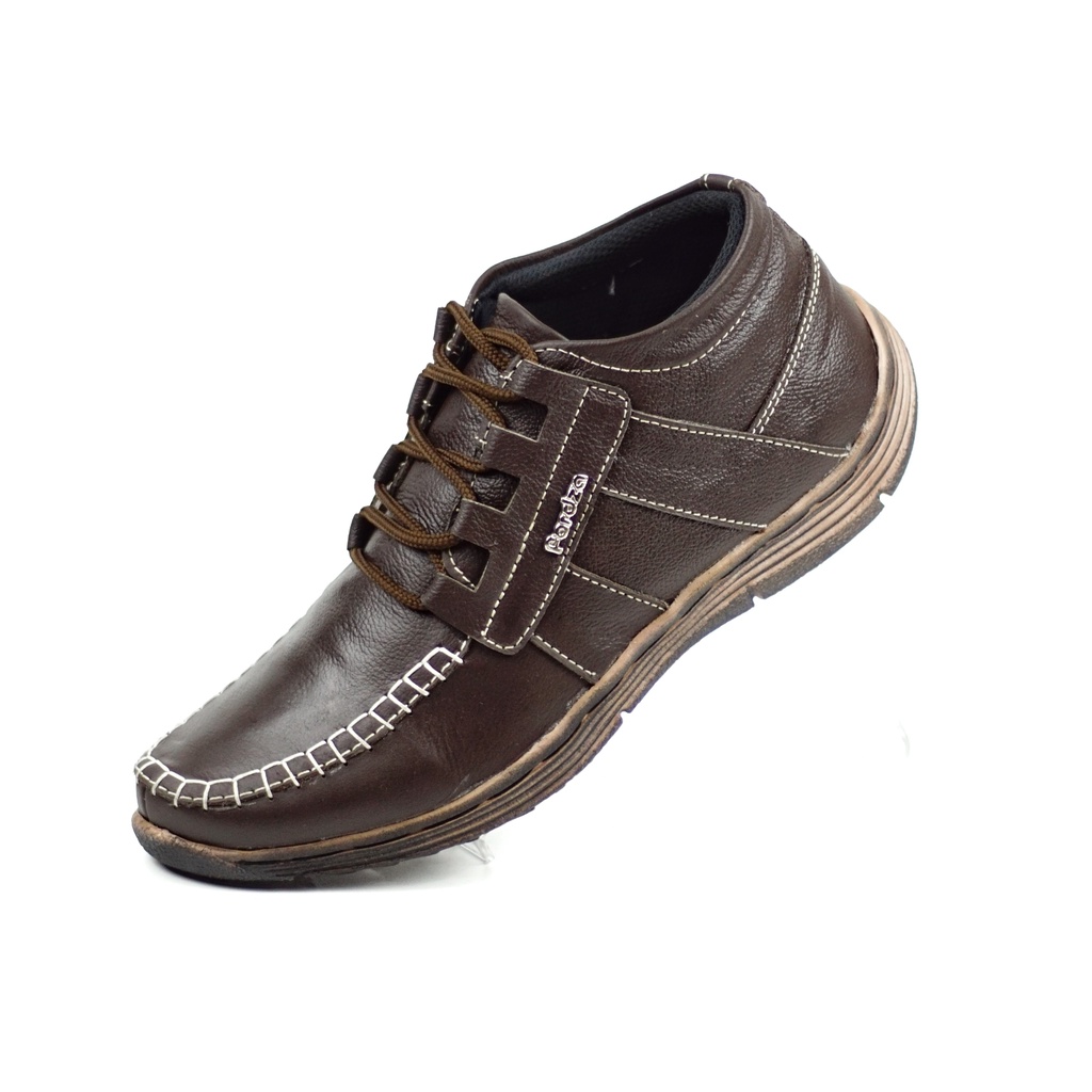 Sepatu Boot Pria Boots Casual Kulit Asli Non Safety Touring Outsole Karet BN Grup6