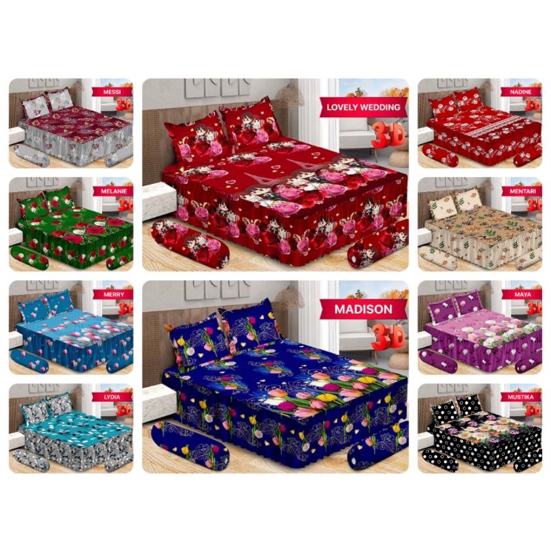 SPREI / SEPRAI BONITA RUMBAI 3D MOTIF BUNGA