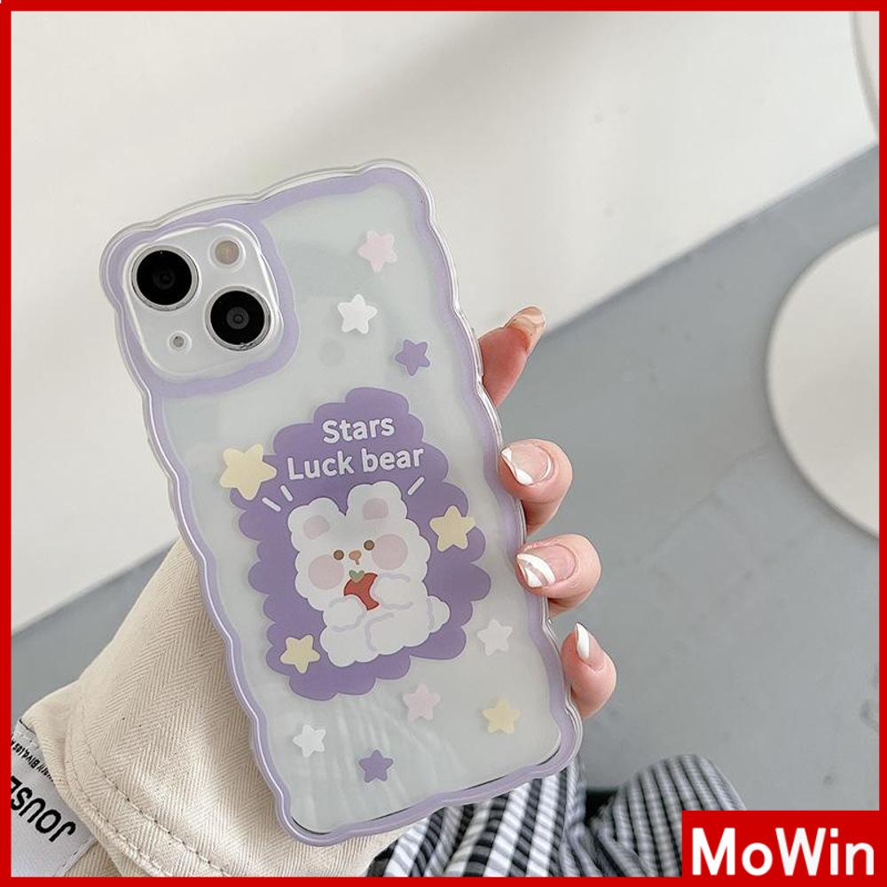 iPhone Case Silicone Soft Case Clear Case Airbag Shockproof Camera Cover Protection Cartoon Cute Rabbit Compatible For iPhone 11 iPhone 13 Pro Max iPhone 12 Pro Max iPhone 7 Plus