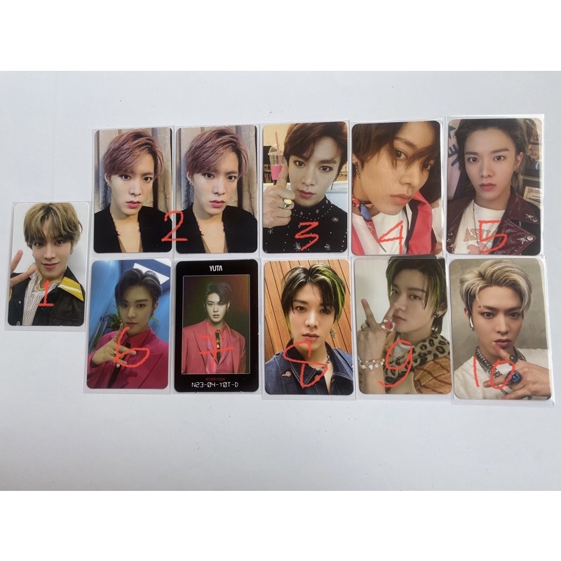 PHOTOCARD OFFICIAL NCT YUTA - NCT 127 CHERRY BOMB, NCT 2018 EMPATHY DREAM ver, NCT 127 Raguler Irrag