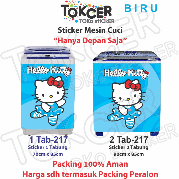 Stiker Mesin Cuci Hello Kitty