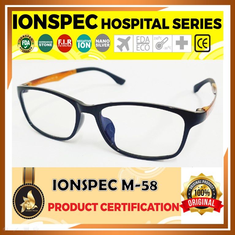 Kacamata Mgi Ionspec Hospital Series M58/Kacamata MGI Original Terapi Minus, Silinder,Mata Juling