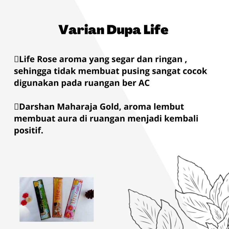 Darshan Dupa Life Mini / Dupa Life 15 cm / Dupa Love Kaori  / Dupa Hio Life Aromaterapi Mini / Dupa Mini Life / Dupa Kaori Bali / Dupa Life  Murah / Dupa Eceran  / Aksesoris Bali / Aromatherapi Bali / Craft Dewata