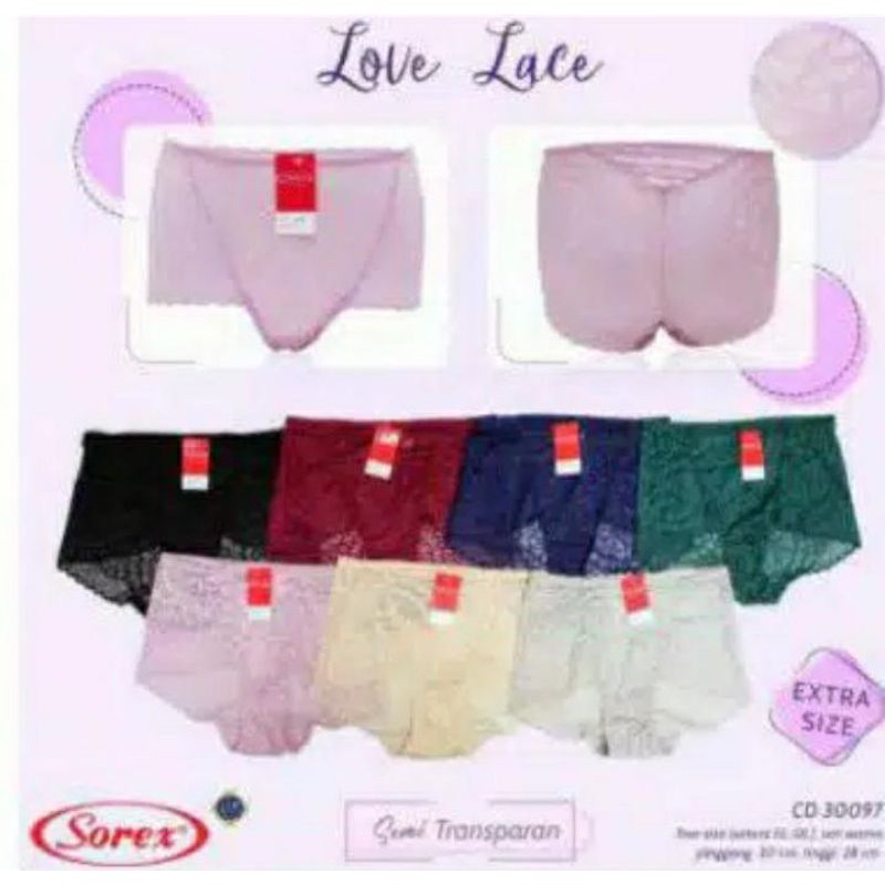 CD  SOREX BRUKAT SEMI TRANSPARAN | CELANA DALAM WANITA |CD WANITA IMPORT