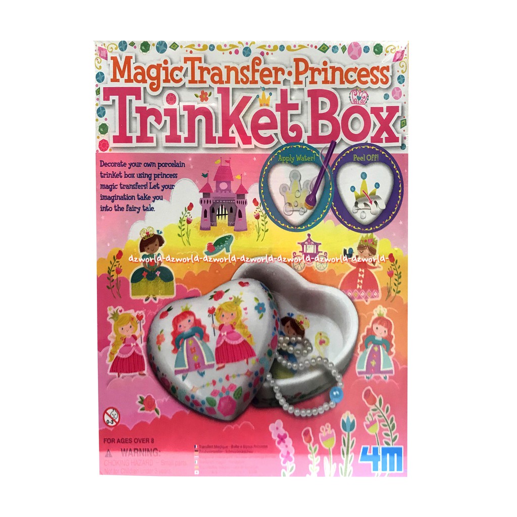 Magic Transfer Princess Trinket Box 4M Membuat Menghias Kotak Perhiasan