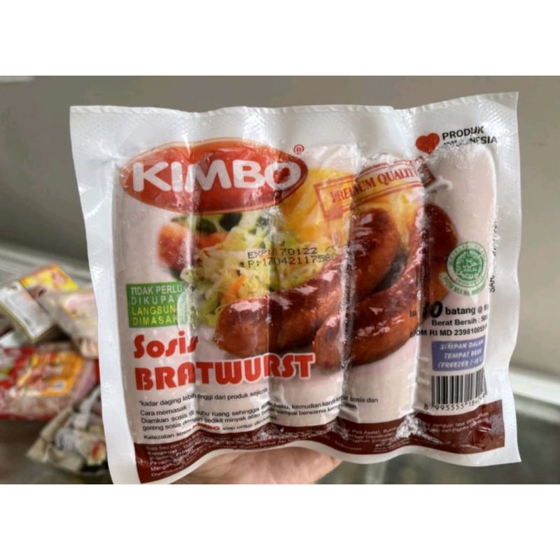 

sosis KIMBO BRATWURST isi 10 pcs