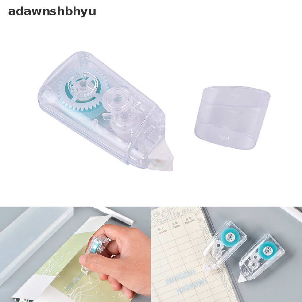 Adawnshbhyu 1X 5M Roller Pen Mini Double Sided Adhesive Roller Tape Perekat Transfer Lengket