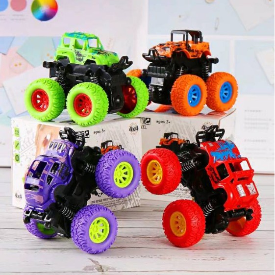 [1KG 11PCS] ❤ KiddiKiddo ❤ Mainan Mobil Anak Monster Zap Jip Off Road 4 Drive Inertial Bigfoot-3