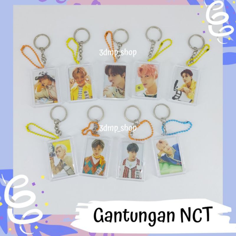 Gantungan Keychain Ganci Kpop nct 127 nct2020 taeyong jaehyun doyoung taeil haechan yuta johnny jungwoo mark