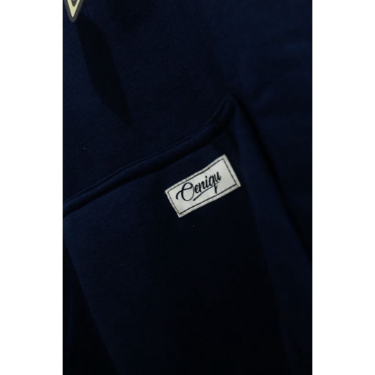 Hoodie oversize unisex original OENIQU motif UNIQ NAVY