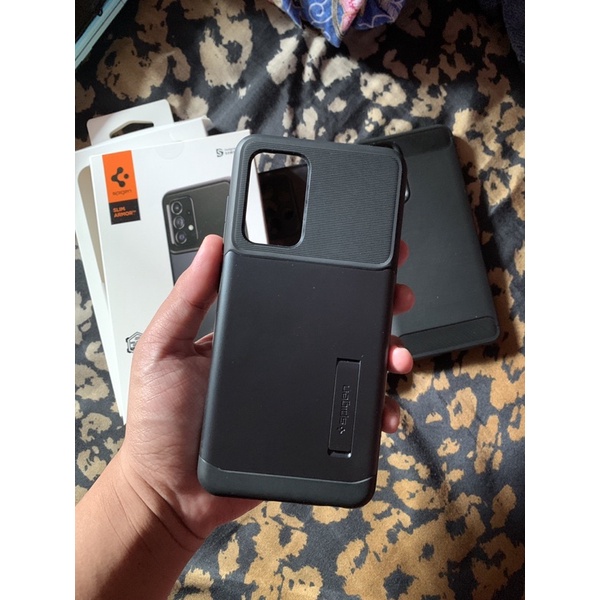 Case Spigen Slim Armor Hybird Stand Metal Slate - Samsung Galaxy A52 / A52s