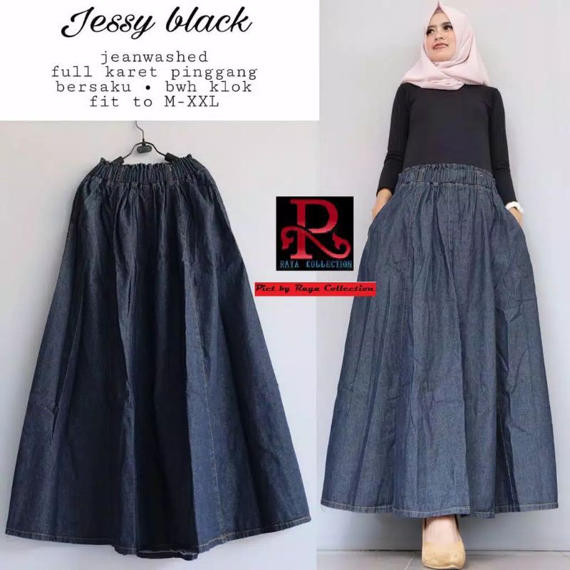 Rok Jeans Jumbo Payung