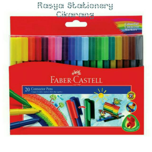 

Faber - Castell Connector Pens 20 warna / Spidol warna Faber - Castell