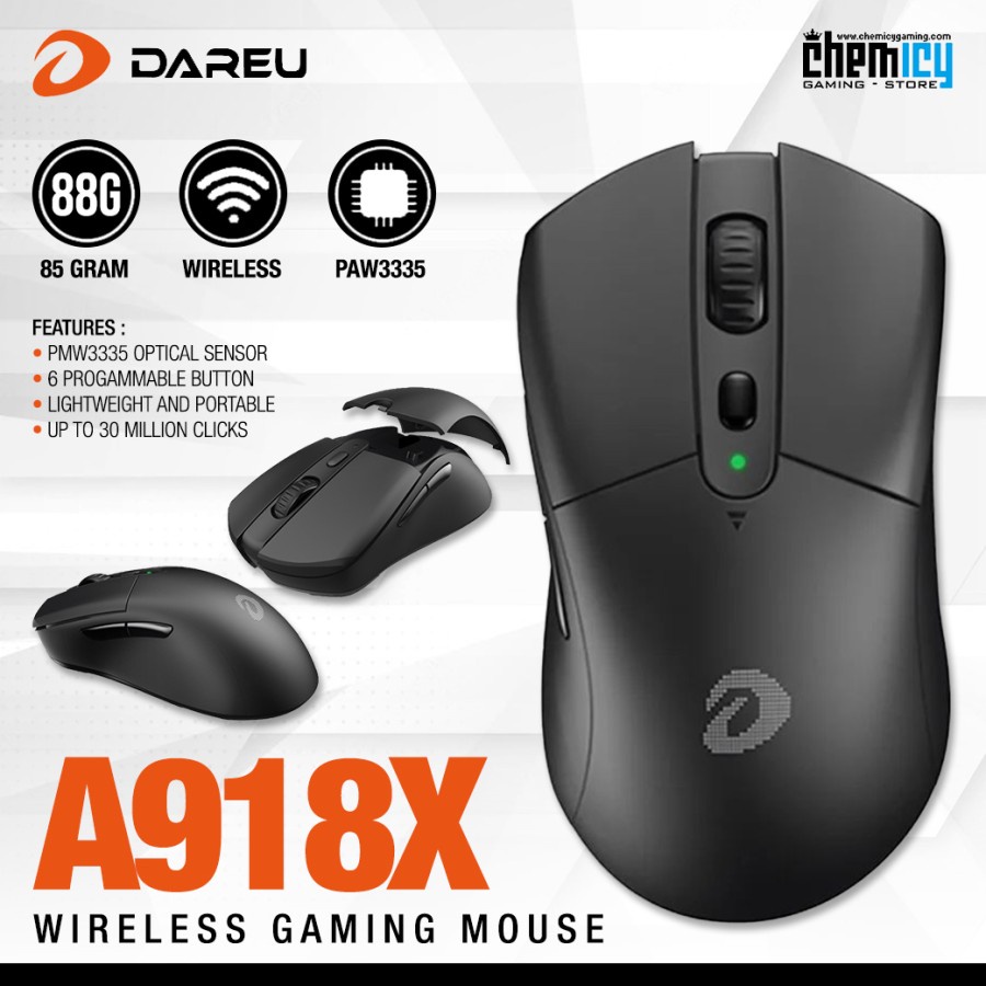 Dareu A918X Dual Mode Wireless Bluetooth Gaming Mouse